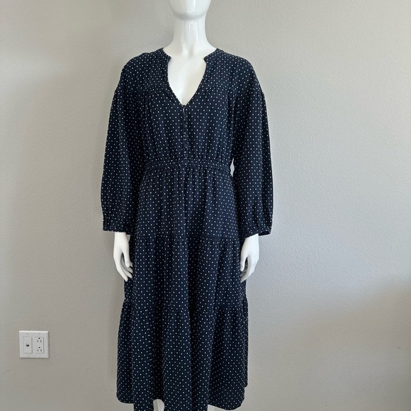 Madewell Mariette Print Tiered Midi Dress - Picture 7 of 13